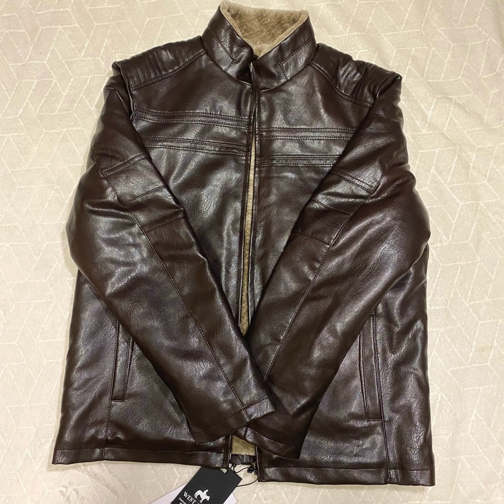 NEW West Louis Men’s Leather Jacket